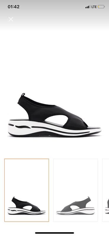 босоножки 27 размера: Размер: 39, цвет - Черный, Новый — 1