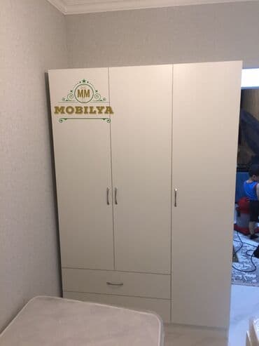 metbex şkafı: Düz dolab, Yataq otağı üçün, Eyvan üçün, Qonaq otağı üçün, Qarderob, Açılan, Korpuslu, 3 qapılı — 7