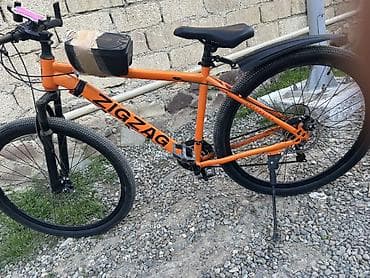 ZigZag şose/trek velosipedi - Rəng: narıncı gövdə, qara komponentlər