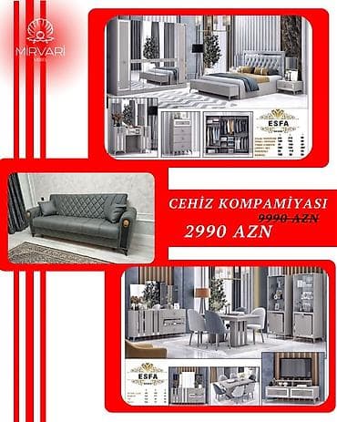 vitrin mebelleri: Mebel dəsti – “Mirvari” kolleksiyası Cehiz komplektləri müxtəlif — 3