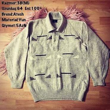 devit 3 qiyməti: Razmer:38(M) Brend:Atesh Material:yun Istehsal:Turkey Uzunluq:64 — 1