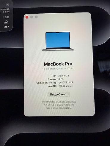 Apple MacBook: MacBook Pro m3 yenikidi 5 defe kinoya baxilib ustunde orginal adapdir — 8