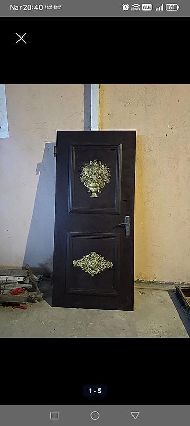 damir qapı: 240sm*1m təmiz rus dəmiri Dəmir giriş qapısı - Material: qalın — 1