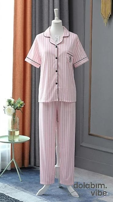 Плащи: - Məhsul: Qadın pijama dəsti (2 parçalı). S M L XL — 1