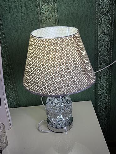 qar küresi: Masaüstü dekorativ lamp - cüt - Klassik abajur: krem rəngli, xırda — 4