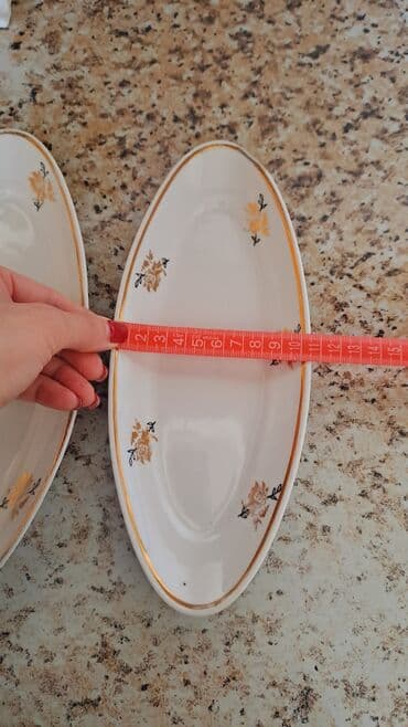 дулево: Boşqablar, 2 ədədli dəst, rəng - Ağ, Farfor, SSRİ — 6