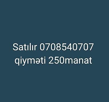 Nömurə satılır qiyməti 250manat 0708540707 Çili alcı yıgsin
