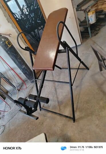 çənə əzələsi: İnversiya trenajoru (bel və onurğa üçün) - Möhkəm metal karkas, geniş — 4