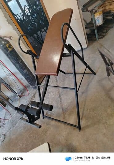 fizioterapiya aparatlari: Tərs asılma trenajoru (Inversion Table) - Bel və boyun gərginliyini — 8