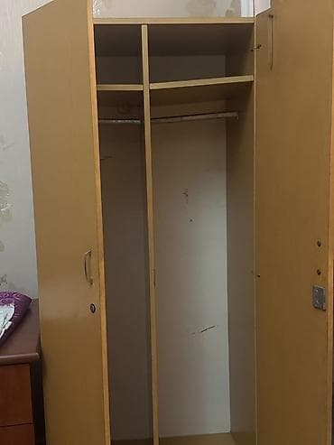 2 qapılı, Digər rəng, Taxta, Açılan, Düz dolab — 2