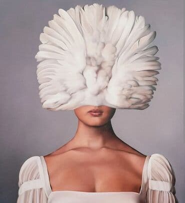 qadin sekilleri: 🖼️Tək tablo. 🌷Xanım portreti.🌷 👁️Kətan, yağlı boya. 💙Qiymətlər ölçü — 12