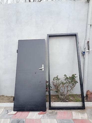 ucuz demir qapi: Metall qapı və qutu (karkas) komplekti - Material: qalın metaldan — 1