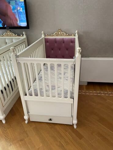 uşaqlar üçün dərin boşqablar: Oğlan və qız üçün, İşlənmiş, Beşik, Matras ilə — 1