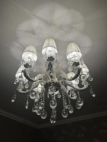 Çılçıraq, 6 lampa, Xrustal