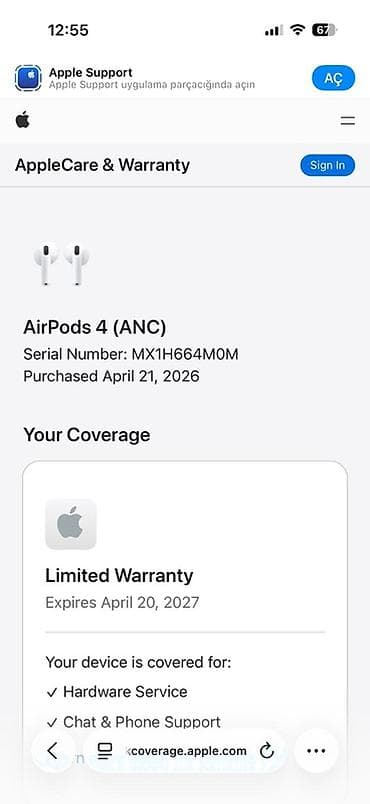 Simsiz (Bluetooth) Qulaqcıqlar, Apple, rəng - Ağ — 4