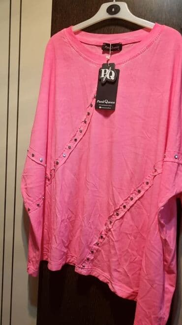 женские удлиненные футболки: 50 manata endirimde fans butikden alinib yenidi etiketli xlden 4xle — 2