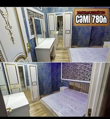 ders masaları: İkinəfərlik çarpayı, Termo, Dolab, 2 tumba, Azərbaycan, Yeni — 5