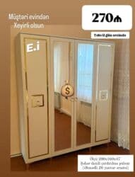 ucuz dolab: Yeni, Açılan, Düz dolab, Qarderob, paltar dolabı — 1