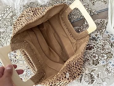 Сумки: Plaж üçün yay çantası - Material: toxunma saman/rafiya üslublu xarici — 5