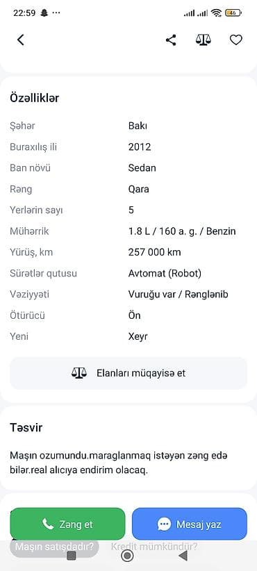 Nəqliyyat: Volkswagen Passat: 1.8 l | 2012 il Sedan — 1