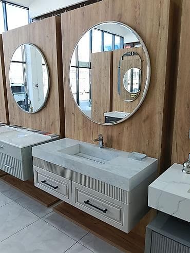 Dekorativ divar panelləri: Məhsul: Hamam üçün müasir lavabo dəstləri (asılqan modullu) — 3