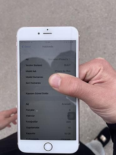 iphone 7 nausnik: IPhone 6s Plus, 16 GB, Rose Gold, Barmaq izi — 2