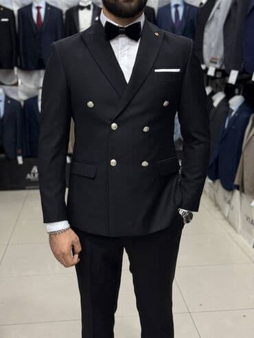 Другая мужская одежда: Kişi Kostyum Dəstləri - Klassik və modern kəsim: dar siluet, çiynə — 6