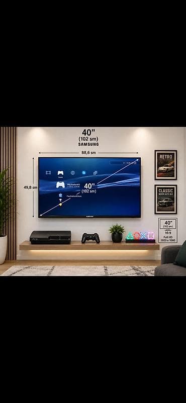 *Samsung TV 102 sm ve Ps3 (PlayStation 3) dəst satılır.* Hər ikisi tam