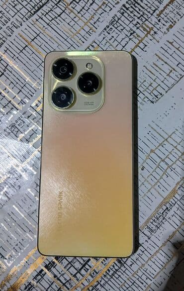 Tecno: Tecno Spark, 256 GB, rəng - Qızılı, Barmaq izi — 4