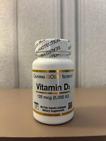 Məhsul: California Gold Nutrition – Vitamin D3 - Dozaj: 125 mcg