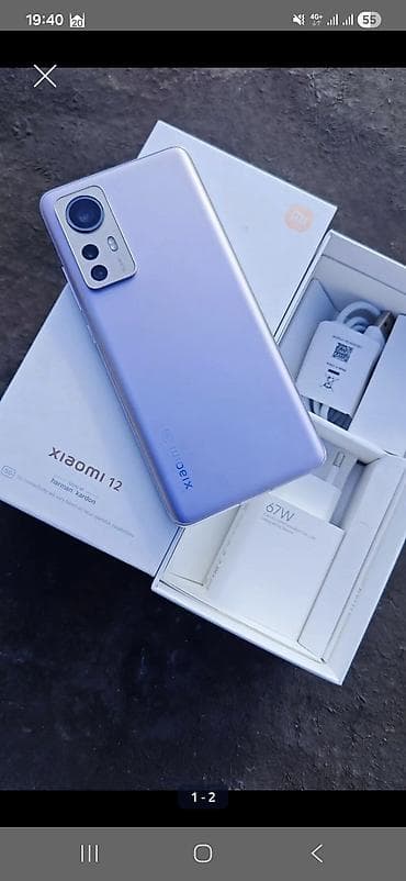 xiaomi modem wifi: Xiaomi 12, 128 GB, rəng - Bənövşəyi, 
 Sənədlərlə — 1