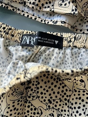 des geyimler: ZARA iki hissəli dəst – köynək və şort - Brend: ZARA - Ölçü: M (EUR M — 4