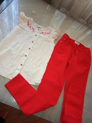 Qız uşaqları üçün dəst - Köynək: LC Waikiki markalı, ölçü 12–13 yaş