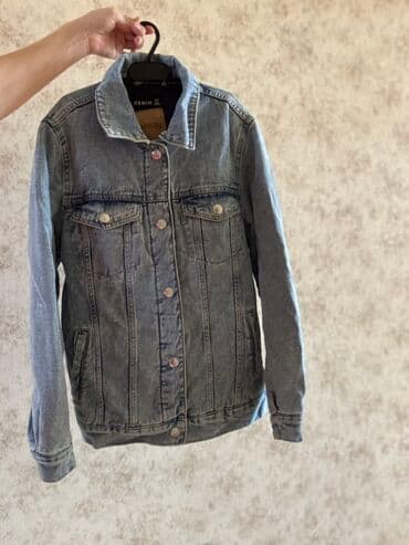 Cins gödəkçə SINSAYDAN alınıb - Material: 100% denim (cins), yüngül