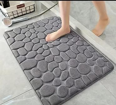 winda teker evi: • SİFARİŞLƏ GƏTİRİLİR 🛍️ • Yumşaq daş naxışlı vanna otağı xalçası - — 3
