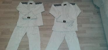 ağ şalvar: Uşaq üçün 2 ədəd cüdo geyimi dəsti - Rəng: ağ - Komplekt: gödəkcə — 2