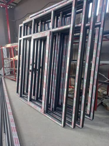 пластиковые окна токмок: Yeni İkiqat şüşə paketi Plastik pəncərə, Еni: 1 sm, Uzunluğu: 1 sm, Ödənişli quraşdırma — 2