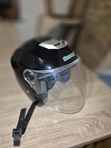 moto nnb: CamonCX açıq vizorlu motosiklet dəbilqəsi - Rəng: qara, gümüş detal - — 1