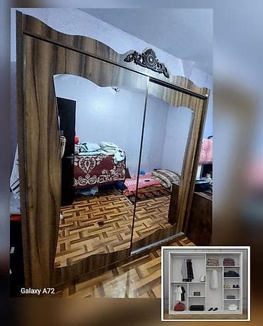 Шкафы: Dolab fabrik istehsali.qiymet 220 man.olcu en2.00xh2.20x57sm.unvan — 1