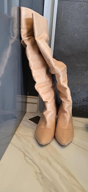 yarım boğaz çəkmə: Məhsul: Qadın qış/Payız çəkməsi - Model: Diz altı, “slouchy” (büzməli — 1