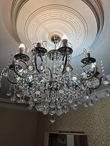 2 li kravat: Çılçıraq, 10 və daha çox lampa, Metal — 2