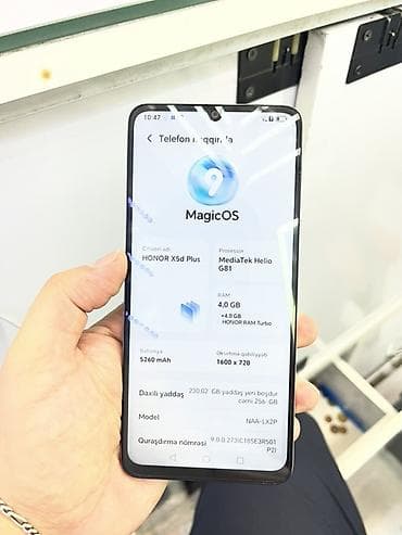 honor magicbook: Honor 256 GB, rəng - Gümüşü, İki sim kartlı — 3