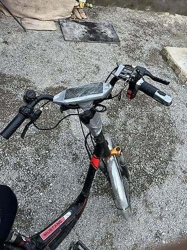 Uşaq velosipedləri: Elektrik velosipedi – Mustang - Rəng: qara/qırmızı - Çərçivə: aşağı — 3