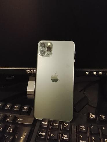 samsung telefonlar: IPhone 11 Pro Max, Matte Midnight Green, Face ID — 5