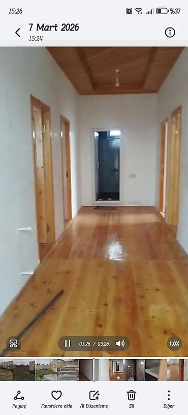 Torpaq: 3 otaqlı fərdi ev – geniş dəhlizli, işıqlı otaqlar her bir senedi var — 3