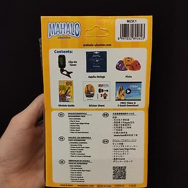 gitara temiri: Mahalo Ukulele seti: Mizzrablar Tüner Stikerlər Ukulele simləri Online — 2