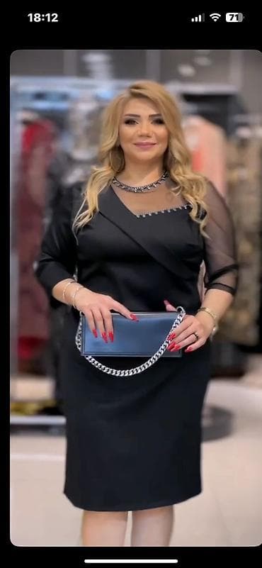 salvar kofta modelleri: Ziyafət donu, Midi, 3XL — 1