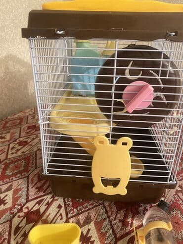 it evi satilir: Xomyak üçün komplekt qəfəs - Material: möhkəm metal barmaqlıqlar — 1