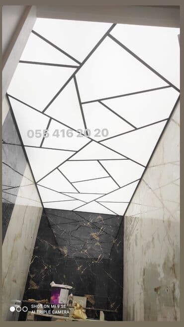 подвесной потолок в ванной: Asma tavan, Şüşə, Suyadavamlı, Pulsuz çatdırılma, Pulsuz quraşdırma, Zəmanətli — 4