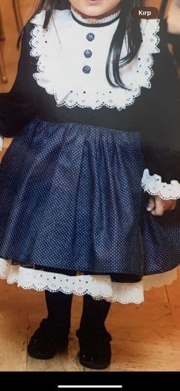 вязаные детские пальта: Детское платье, Праздничное, 3 - 4 года — 3